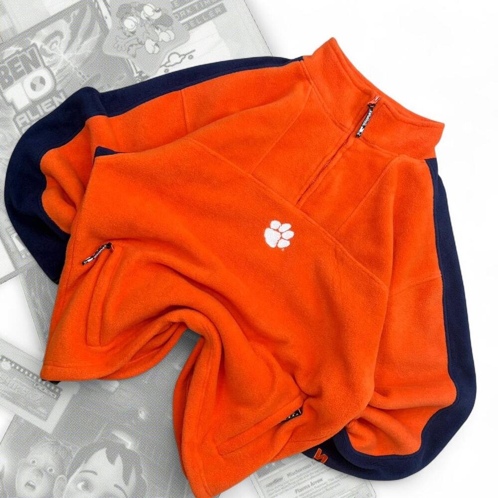 Vintage Starter Team Clemson University‎ Graphic Fleece Pullover